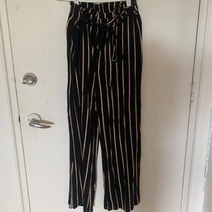 Striped Black Pants
